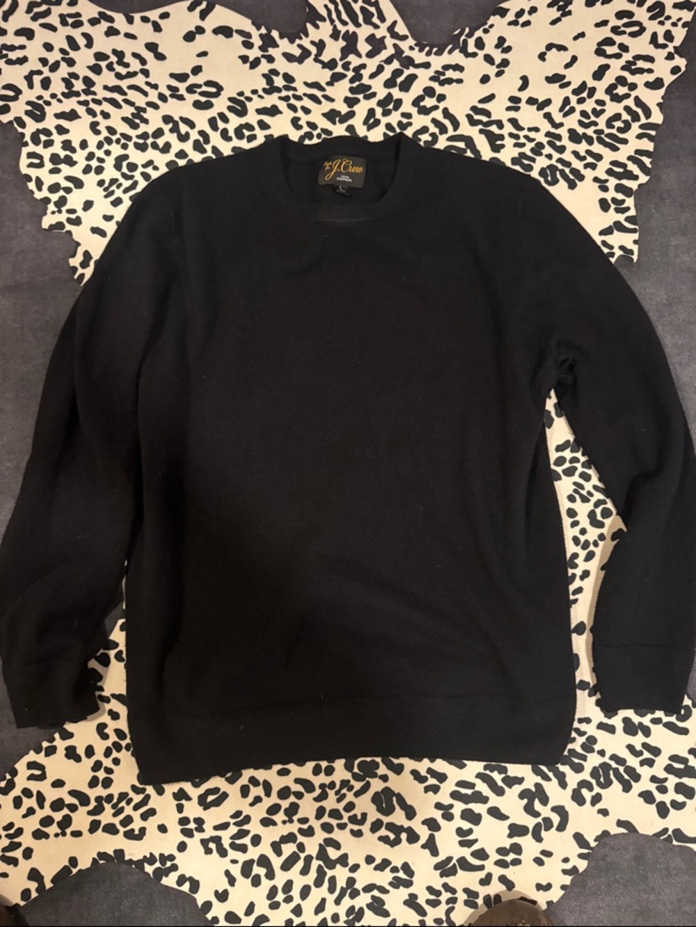 J. Crew Men's Cashmere sweater black
